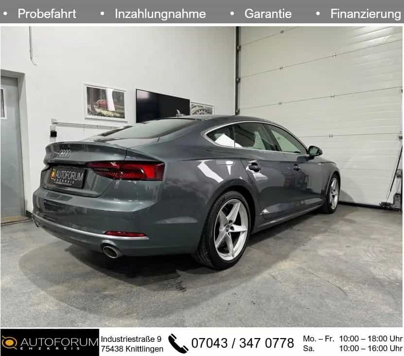 Audi A5 40TFSI S-tronic Sportback SPORT*3Z-KLIMA*NAVI 03/2019-photo-7