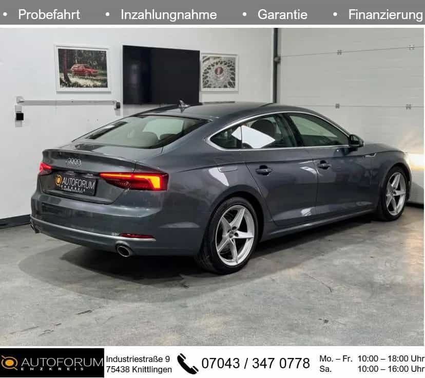 Audi A5 40TFSI S-tronic Sportback SPORT*3Z-KLIMA*NAVI 03/2019-photo-8