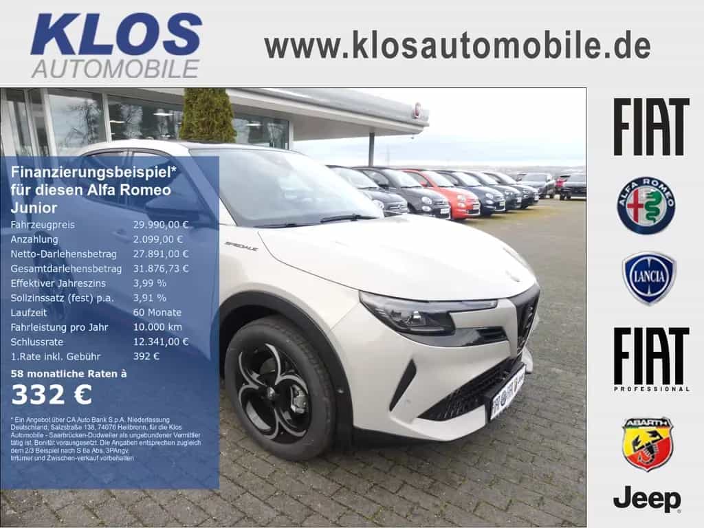 Alfa Romeo Junior IBRIDA SPECIALE 1.2 VGT 145PS DCT6 SCHIEB 11/2025-photo-0