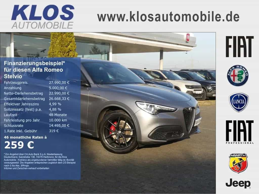 Alfa Romeo Stelvio VELOCE Q4 2.2 JTDM NAVI KAMERA ASSISTENZ 08/2020-photo-0