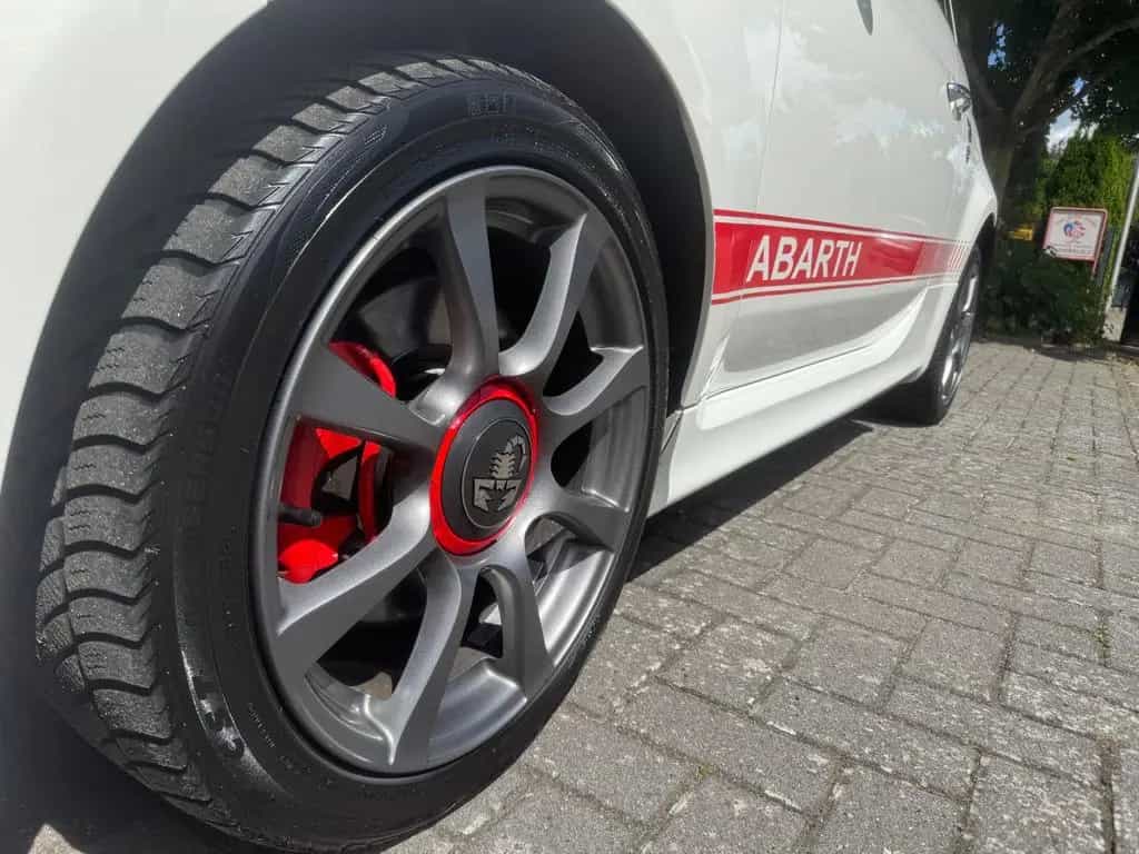 Abarth 595 Turbo-Super Optik! Leder braun*HU/AU neu! 08/2018-photo-14