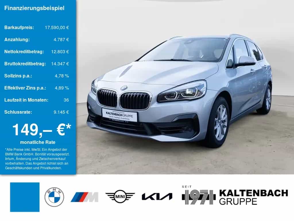 BMW 220 Active Tourer Advantage LED SHZ PDC KLIMA 08/2019-photo-0