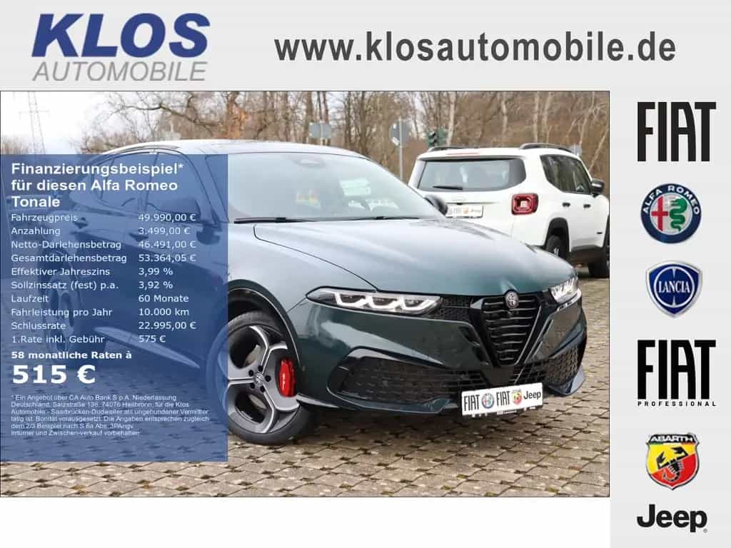 Alfa Romeo Tonale IBRIDA VELOCE 1.2 VGT 175PS DCT6 SCHIEBED 02/2026-photo-0