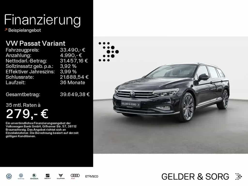 Volkswagen Passat Variant 2.0 TSI AHK*Matrix*H&K*ACC*360° 10/2023-photo-0