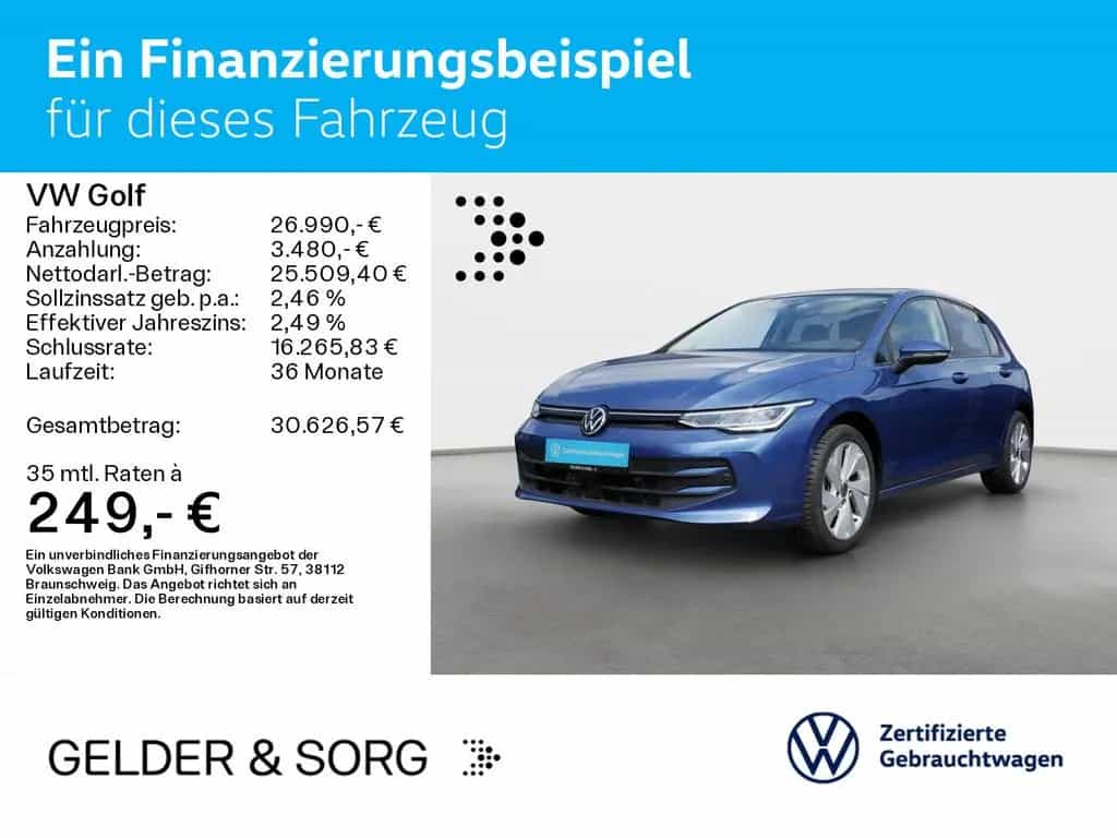 Volkswagen Golf Life 1.5 TSI LED*AHK*Pano*ACC*EPH*CarPlay 09/2024-photo-1