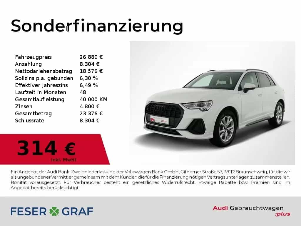 Audi Q3 35 TFSI S tronic S Line Ext LED,Sportsitze 07/2023-photo-0