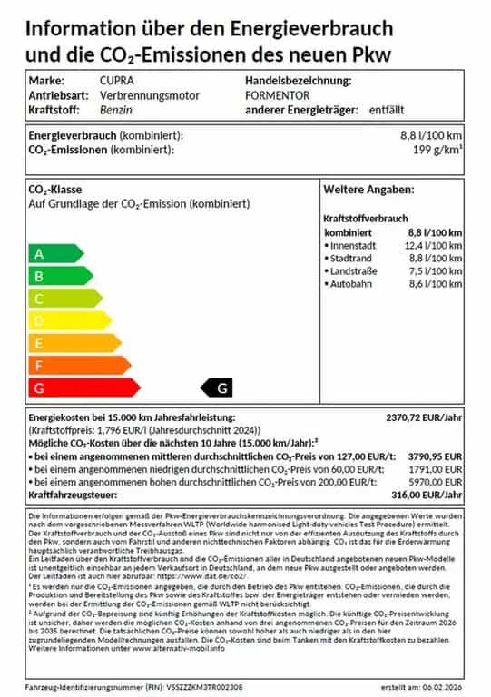 Cupra Formentor VZ 2.0 TSI 333 PS 7 Gang 4Drive CUPRA 12/2025-photo-25