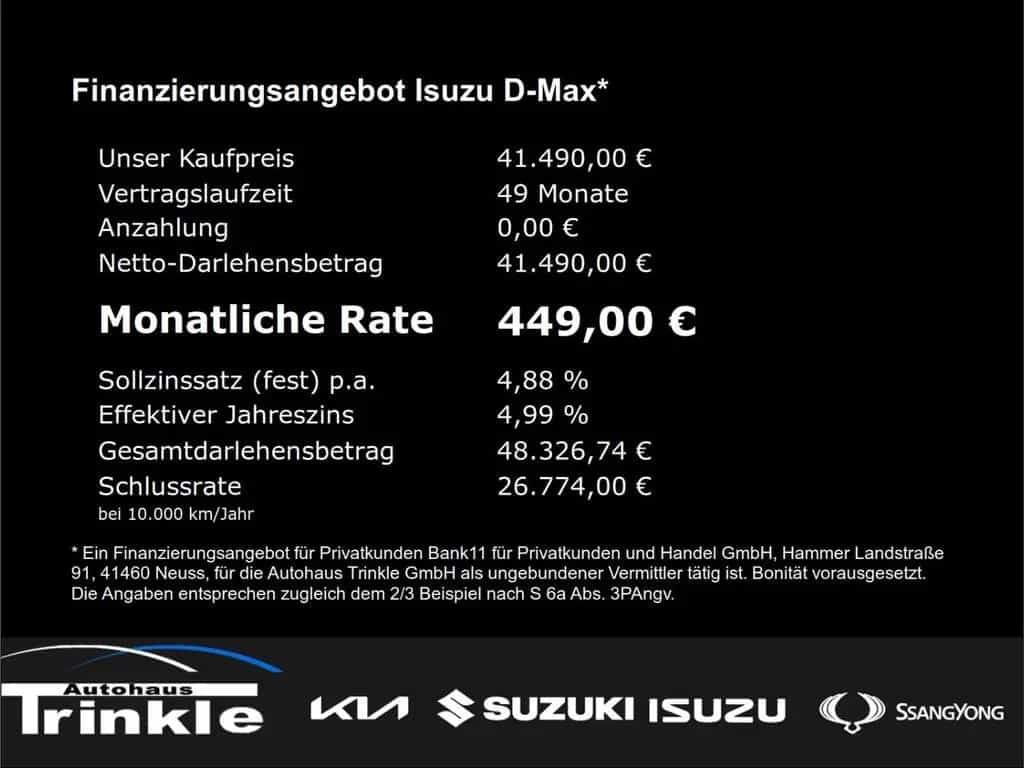 Isuzu D-Max Space Cab 4WD L Laderaumbeschichtung Apple null-photo-3