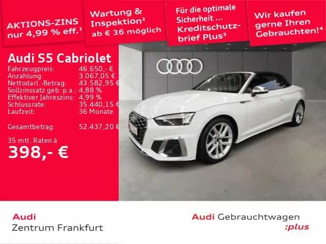 Audi S5 Cabriolet TFSI tiptronic MatrixLED DAB Tempom 12/2023-photo-0