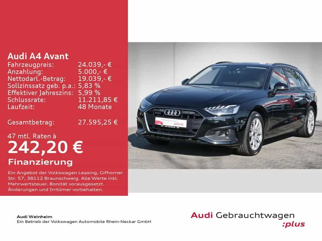 Audi A4 Avant 40 TDI quattro S tronic Navi LED Klima 10/2022-photo-1