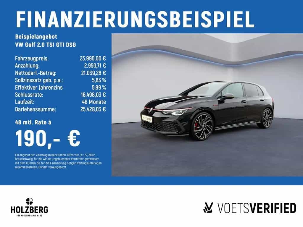 Volkswagen Golf 2.0 TSI GTI DSG AHK+MATRIX+19" 08/2021-photo-1