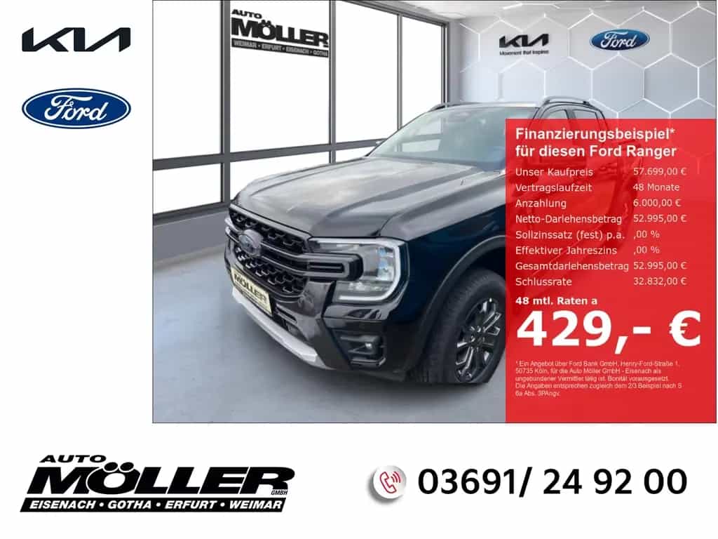 Ford Ranger 2.0l DoKa Wildtrak AWD Techno46 elektr. L null-photo-0