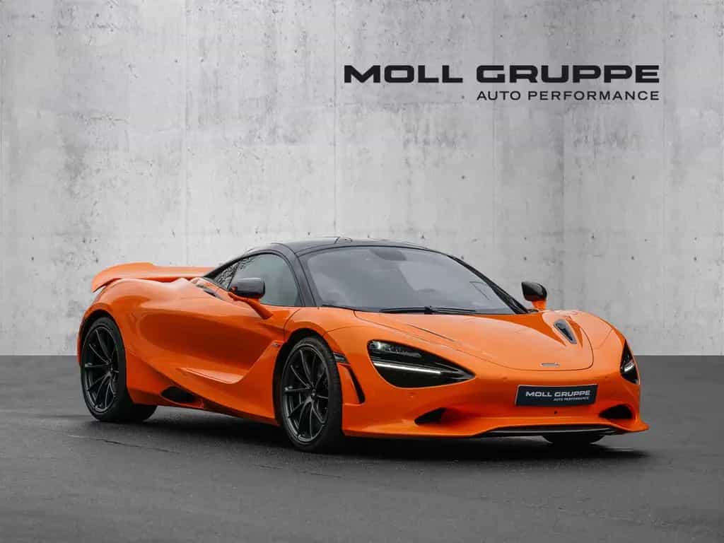 McLaren 750S Coupé Ventura Orange, Interior Carbon 06/2024-photo-0