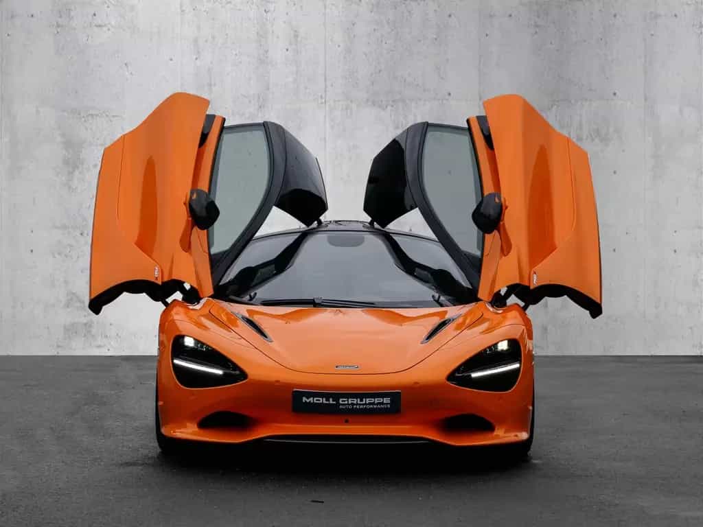McLaren 750S Coupé Ventura Orange, Interior Carbon 06/2024-photo-9