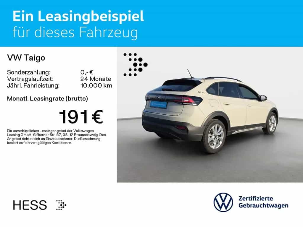 Volkswagen Taigo 1.0 TSI DSG GOAL*LED*PDC*SHZ*NAVI*KLIMA*AL 05/2025-photo-2