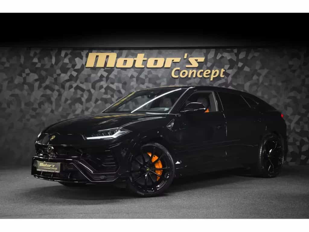 Lamborghini Urus V8 - NERO HELENE / ORANGE - AKRAPOVIC 07/2022-photo-0