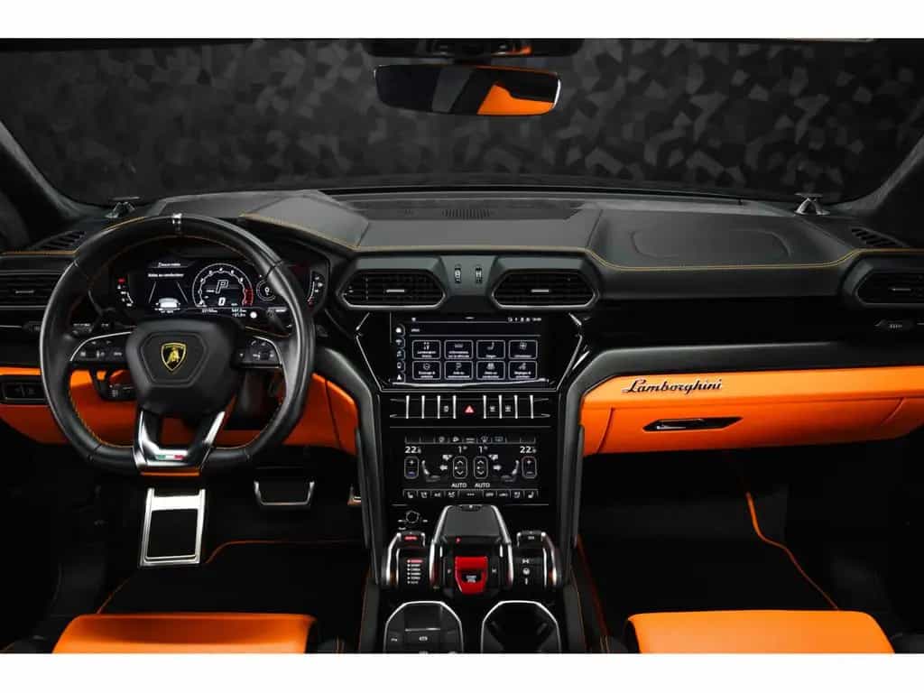 Lamborghini Urus V8 - NERO HELENE / ORANGE - AKRAPOVIC 07/2022-photo-12