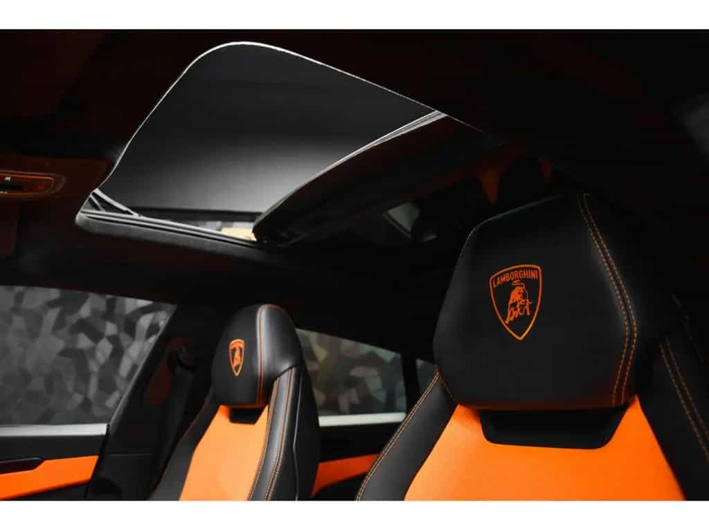 Lamborghini Urus V8 - NERO HELENE / ORANGE - AKRAPOVIC 07/2022-photo-14