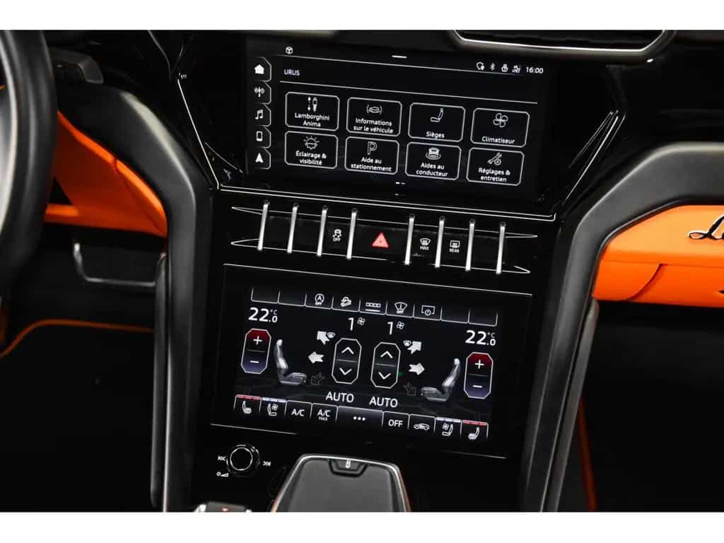 Lamborghini Urus V8 - NERO HELENE / ORANGE - AKRAPOVIC 07/2022-photo-15