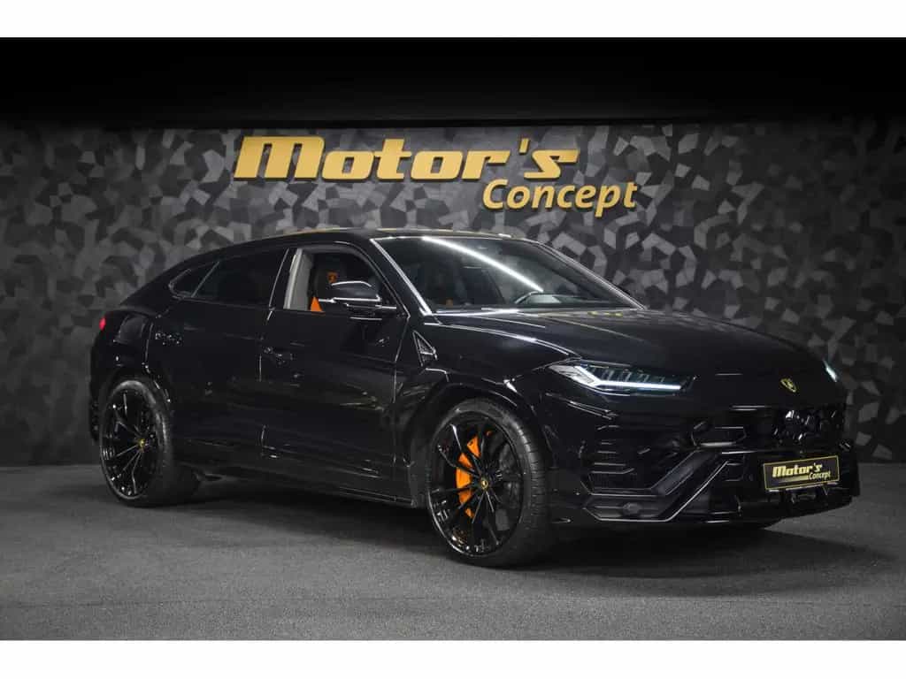 Lamborghini Urus V8 - NERO HELENE / ORANGE - AKRAPOVIC 07/2022-photo-5