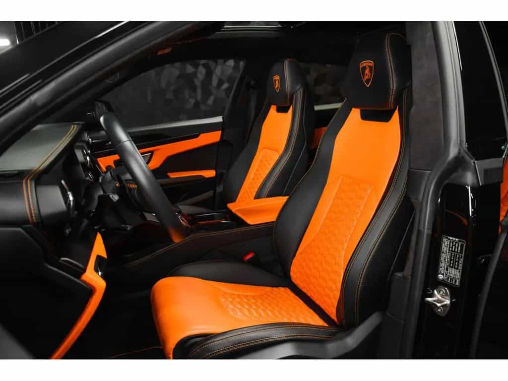 Lamborghini Urus V8 - NERO HELENE / ORANGE - AKRAPOVIC 07/2022-photo-8