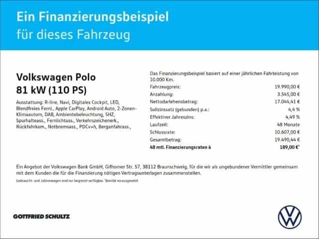 Volkswagen Polo 1.0 TSI R-Line DSG LED NAVI KAMERA PDC SHZ 01/2023-photo-1