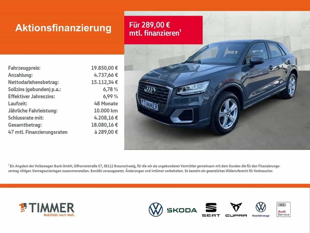 Audi Q2 2.0 TDI S-Tronic SPORT +LED +SOUND +NAVI +TEM 03/2019-photo-1
