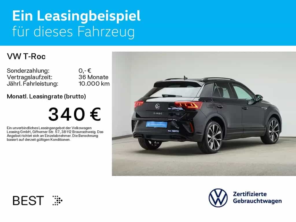 Volkswagen T-Roc 1.5 TSI DSG R-LINE*BLACK-STYLE*IQ.LIGHT*LE 08/2023-photo-2
