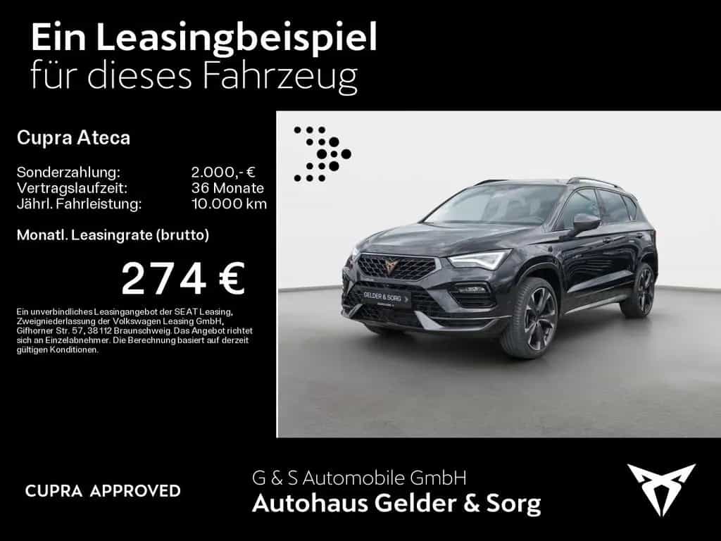 Cupra Ateca 2.0 TSI AHK*LED*RFK*ACC*AppConnect*Allrad 03/2025-photo-1