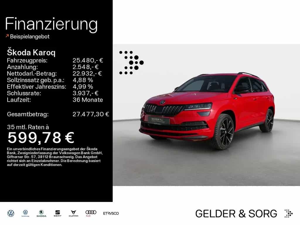 Skoda Karoq Sportline 2.0 TSI 4x4 NAVI|RFK|LED|VZE 02/2019-photo-0