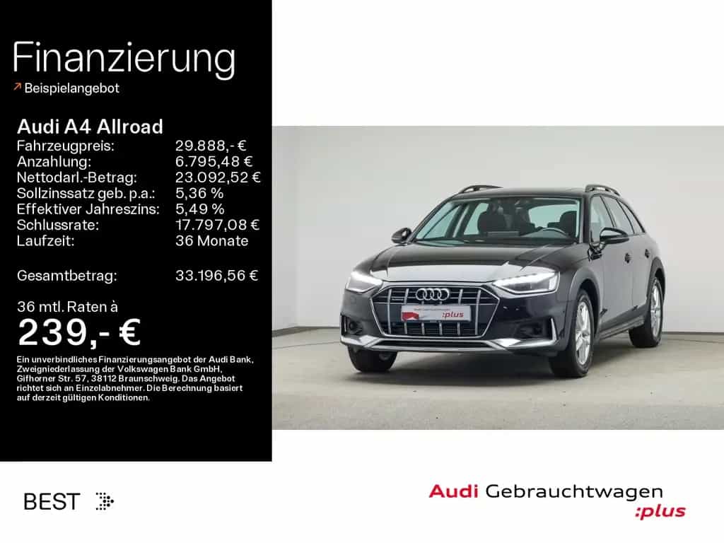 Audi A4 Allroad qu. 45 TFSI Pano, Navi, Sound, Parken 11/2022-photo-0