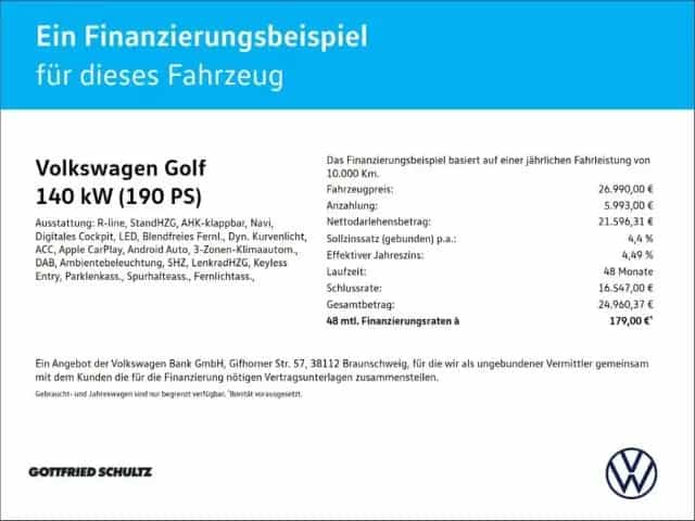 Volkswagen Golf Var. 2.0 TSI R-Line DSG LED NAVI AHK STHZG 11/2022-photo-1