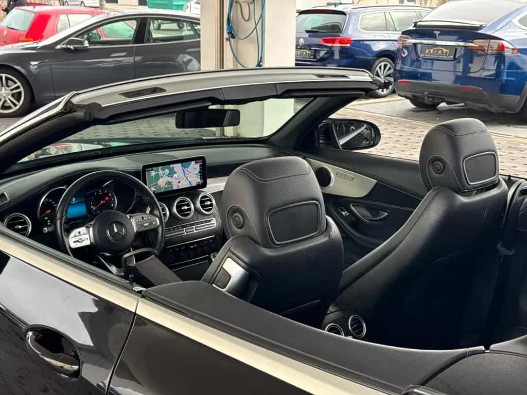 Mercedes-Benz C-Class 180 Cabriolet AMG|LED|AirScarf|AirCap|AppleCar 04/2019-photo-34