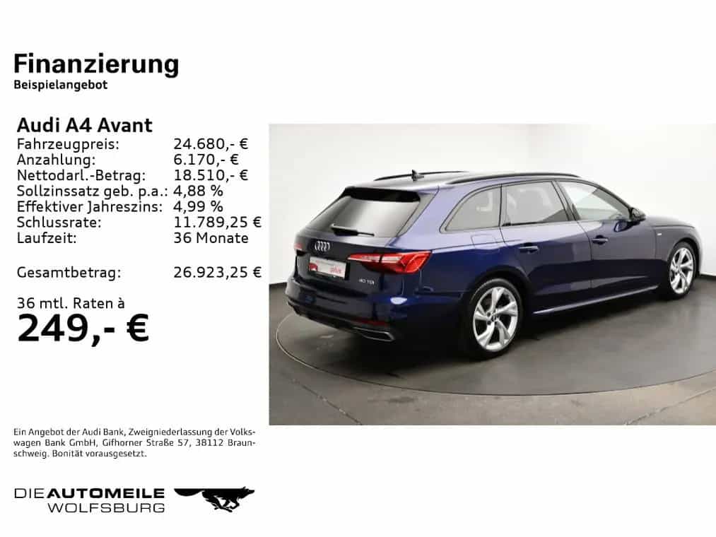Audi A4 Avant 40 TDI S-tronic Pano/Tempo/Rückkam 02/2021-photo-1