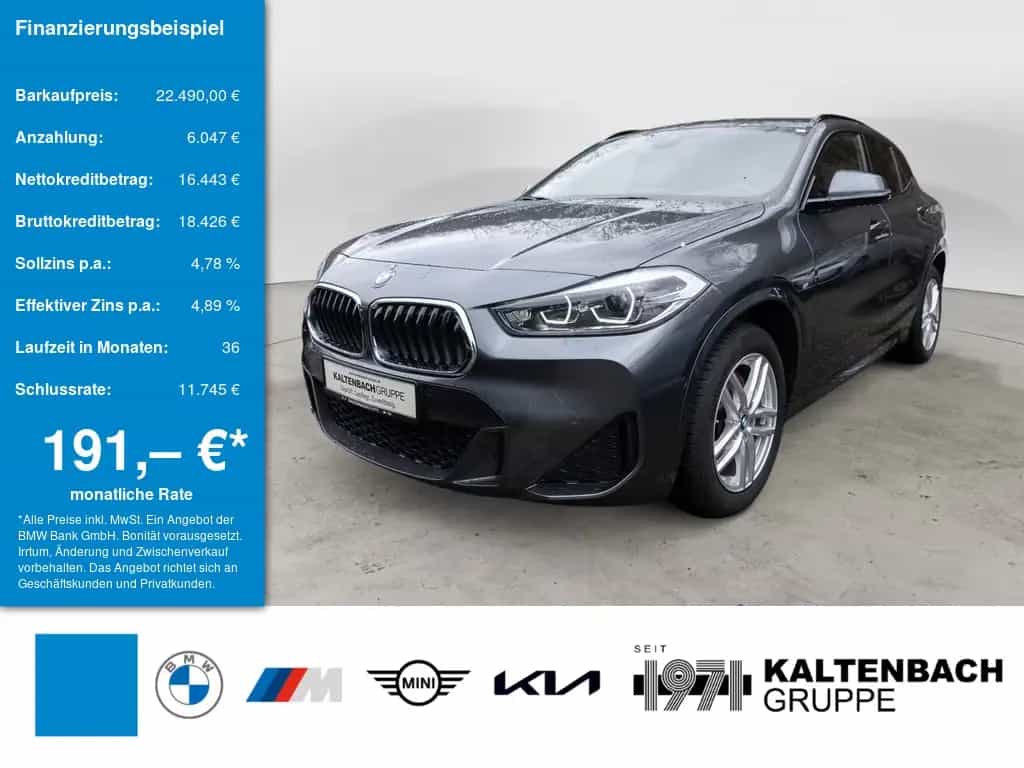 BMW X2 sDrive 20i M-Sport PANO AHK HUD LED W-LAN SHZ 06/2021-photo-0