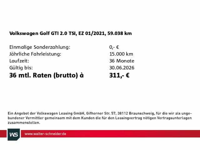 Volkswagen Golf 2.0 TSI DSG GTI Navi IQ.Light AHK 01/2021-photo-2