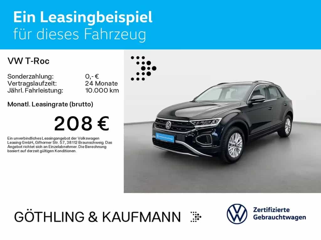 Volkswagen T-Roc Life 1.0 TSI*NAVI*SHZ*ASG*LED*PDC*APP*ALLS 06/2025-photo-1