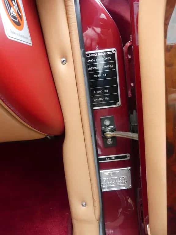 Bentley Azure , deutsche Auslieferung 2. Hand 07/1999-photo-43