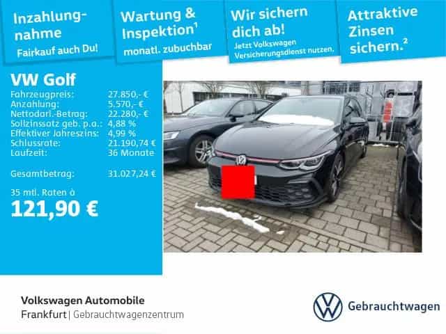 Volkswagen Golf VIII 2.0 TSI DSG GTI Navi IQ.Light ACC DAB+ 01/2023-photo-0