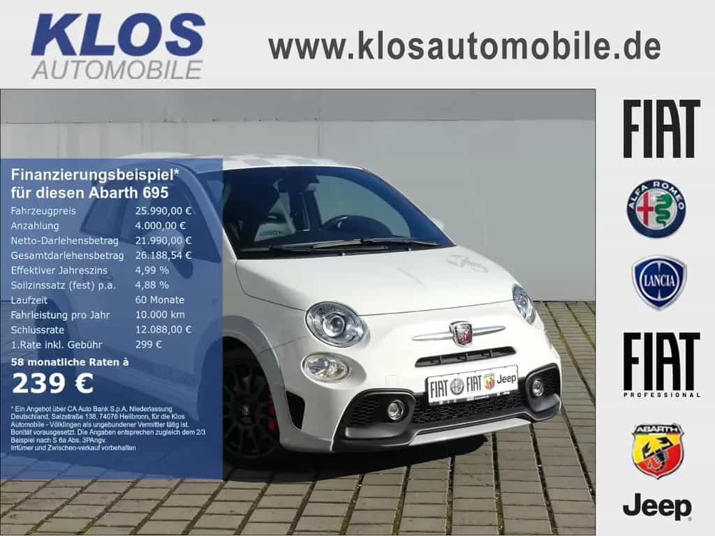 Abarth 695 70TH ANNIVERSARIO 1.4 T-JET NAVI CARPLAY XEN 04/2021-photo-0