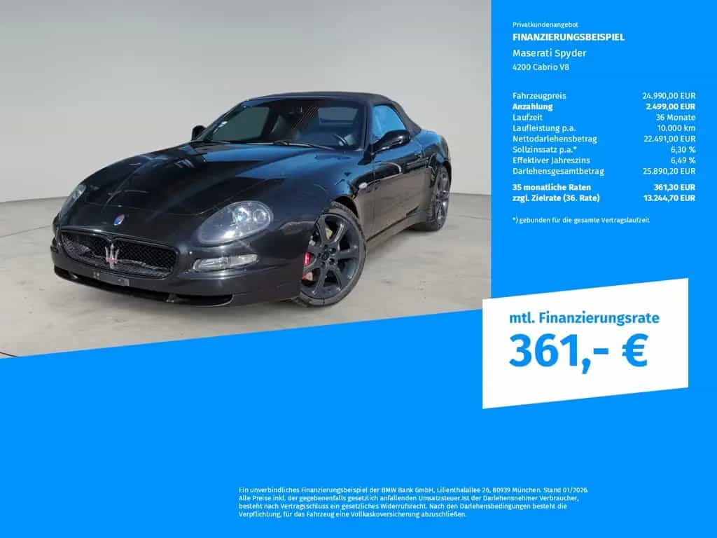 Maserati Spyder 4200 Cabrio V8 04/2005-photo-1