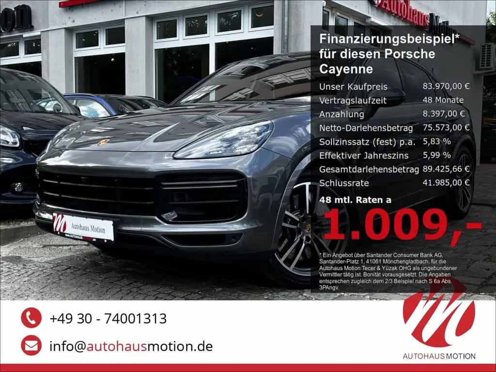 Porsche Cayenne Coupe Turbo CHRONO MATRIX PANO 360° BUR- 11/2019-photo-0