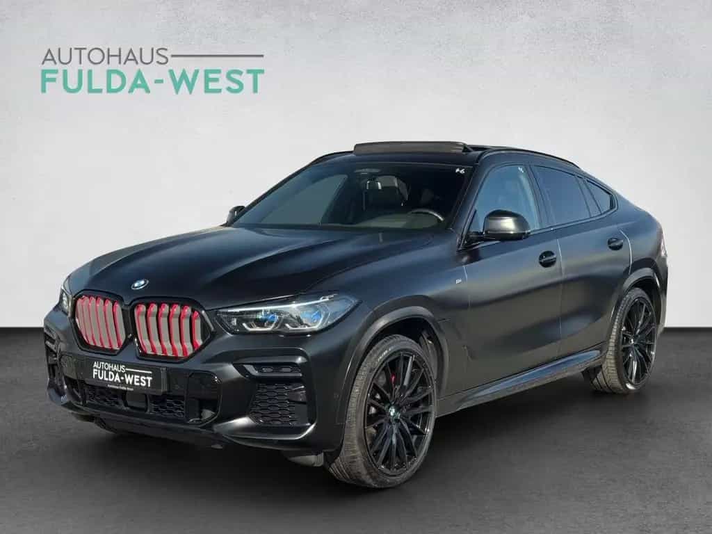 BMW X6 M50i Black Vermilion FrozenBlack Laser B&W 06/2022-photo-0