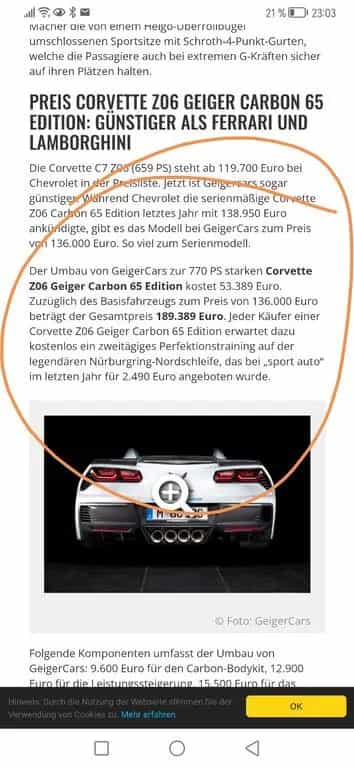Corvette Z06 6.2 V8 Z06 AT8 Coupe Umbau 770PS 1050Nm 08/2015-photo-10