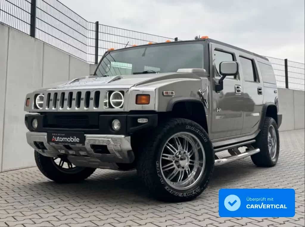 Hummer H2 Automatik 4X4/Leder/4xSHZ/AHK/22ZollChrom 10/2002-photo-0