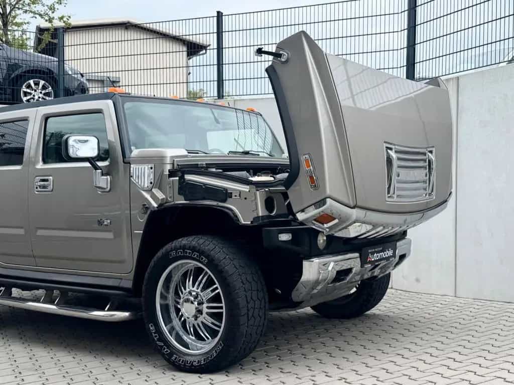Hummer H2 Automatik 4X4/Leder/4xSHZ/AHK/22ZollChrom 10/2002-photo-12