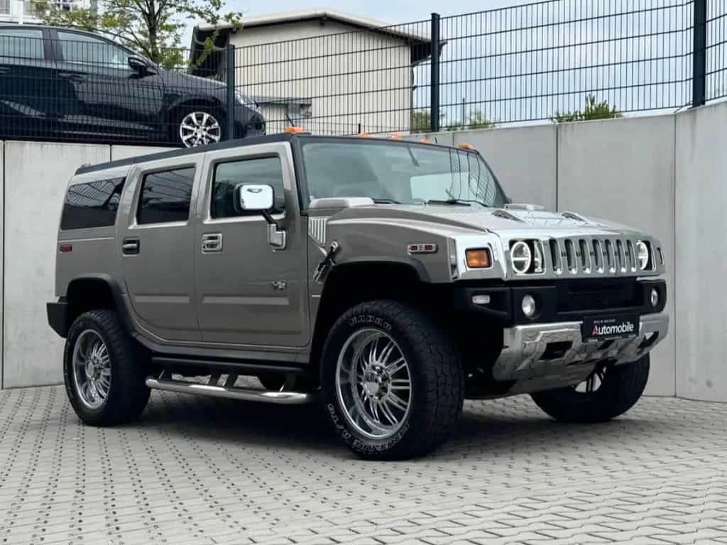 Hummer H2 Automatik 4X4/Leder/4xSHZ/AHK/22ZollChrom 10/2002-photo-6