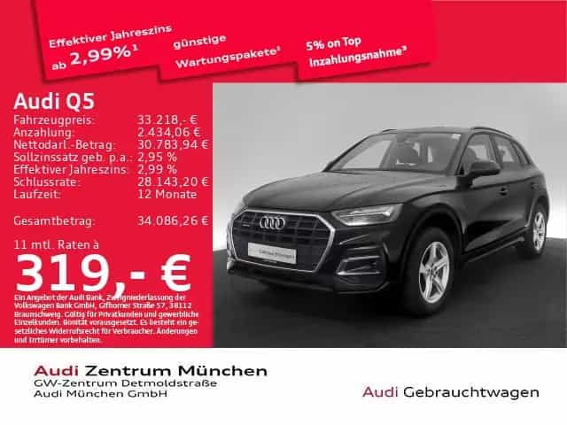 Audi Q5 40 TFSI qu. S tronic Tempomat/LED/SitzHzg 02/2024-photo-0