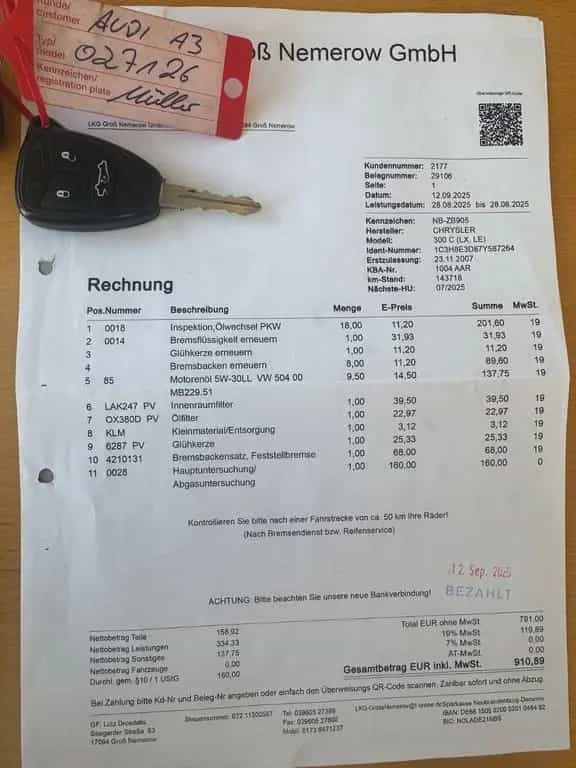 Chrysler 300C 3.0 CRD*GARANTIE*VOLL AUSSTATTUNG*TÜV* 11/2007-photo-35