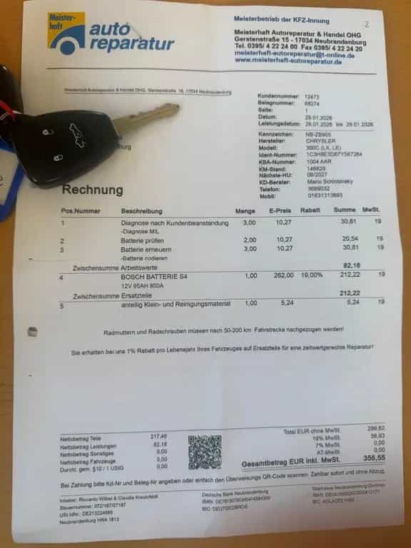 Chrysler 300C 3.0 CRD*GARANTIE*VOLL AUSSTATTUNG*TÜV* 11/2007-photo-36